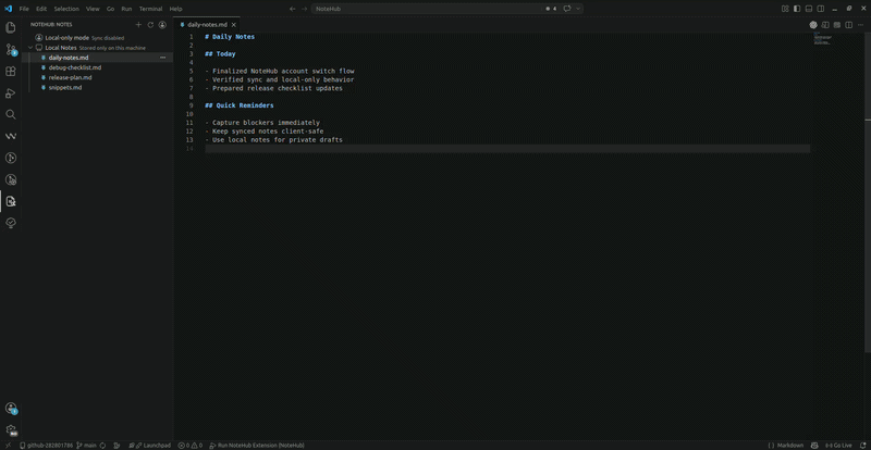 QuickNotes Demo