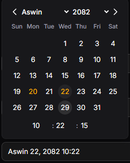 Nepali DateTime Picker