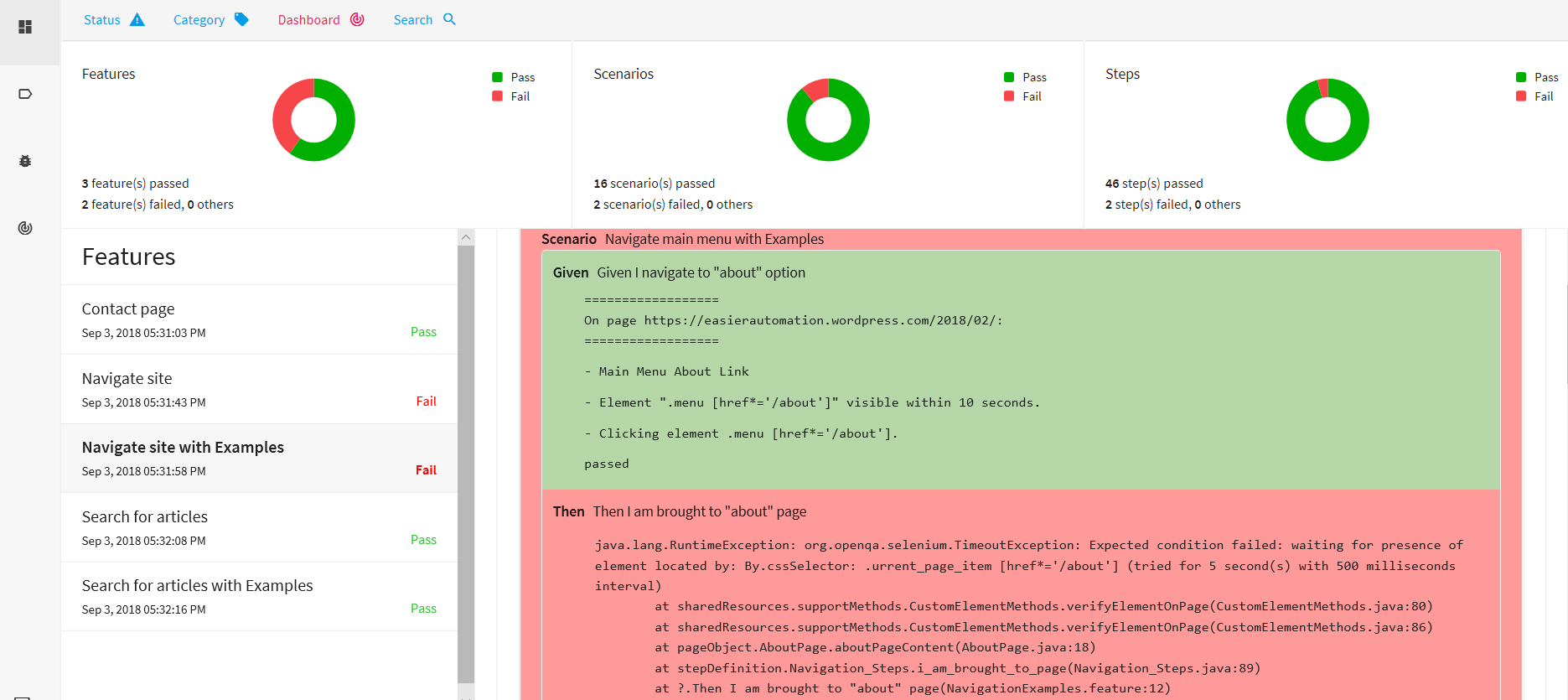 Extent Report Example 3