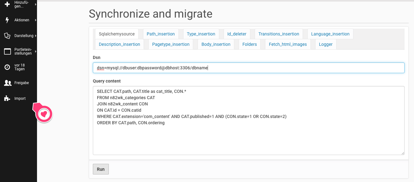 run joomlatoplone pipeline