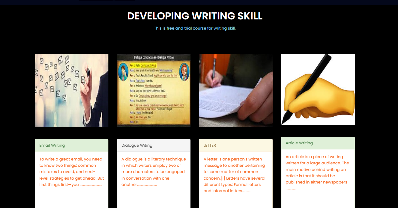 Writing Skill Section