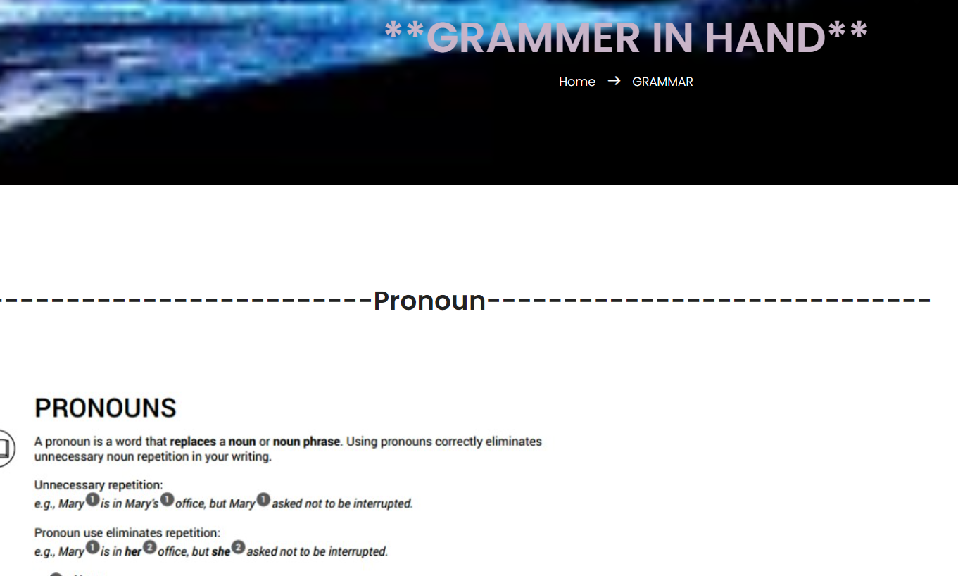 Grammer Example