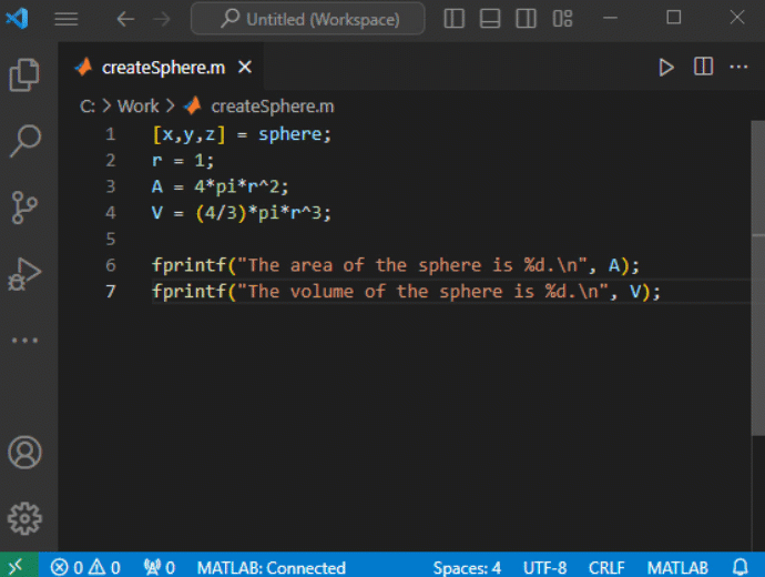 MATLAB Execution Demo