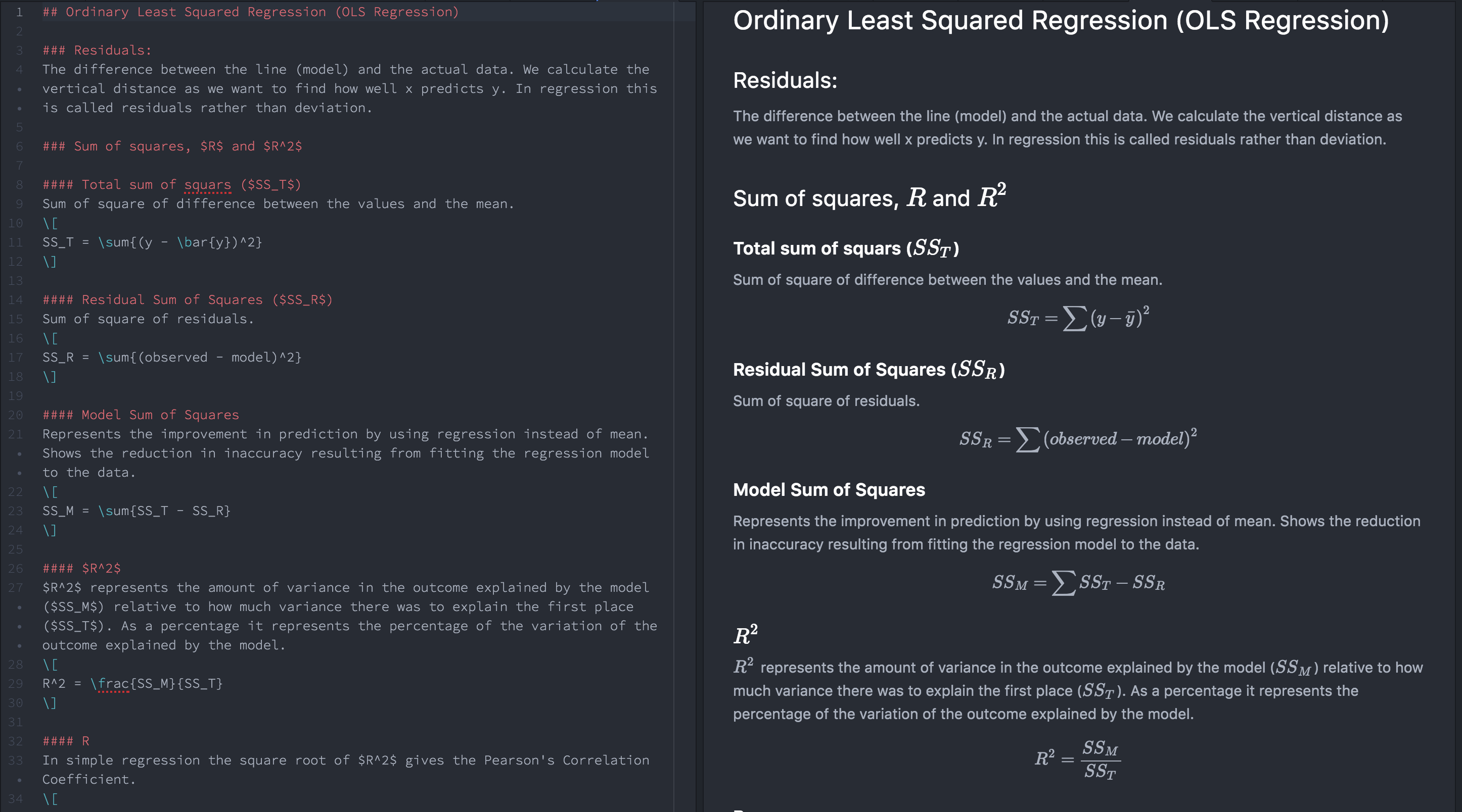 Atom Editor Latex/markdown support