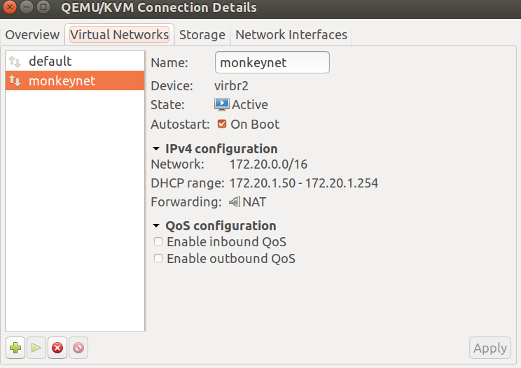 VM Manager Virt Network