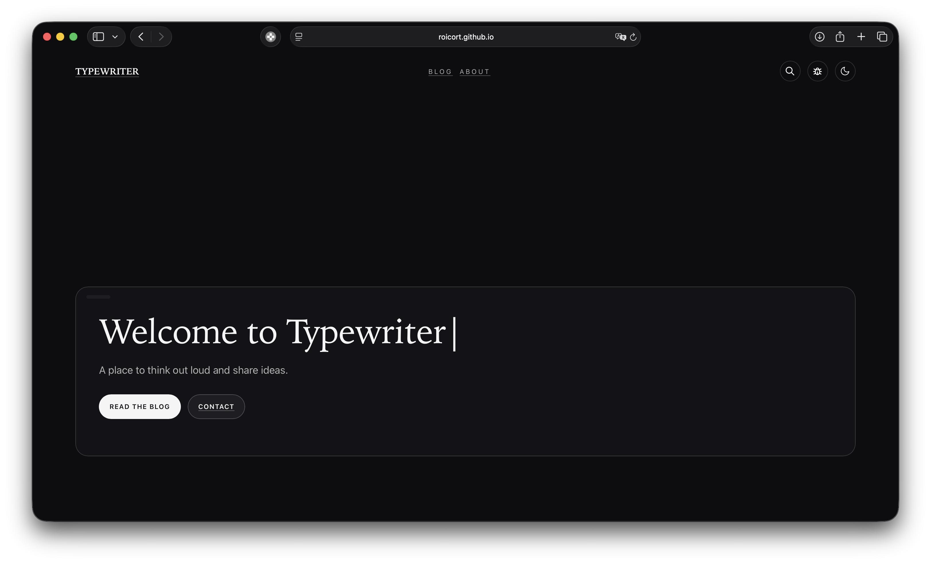 Typewriter screenshot