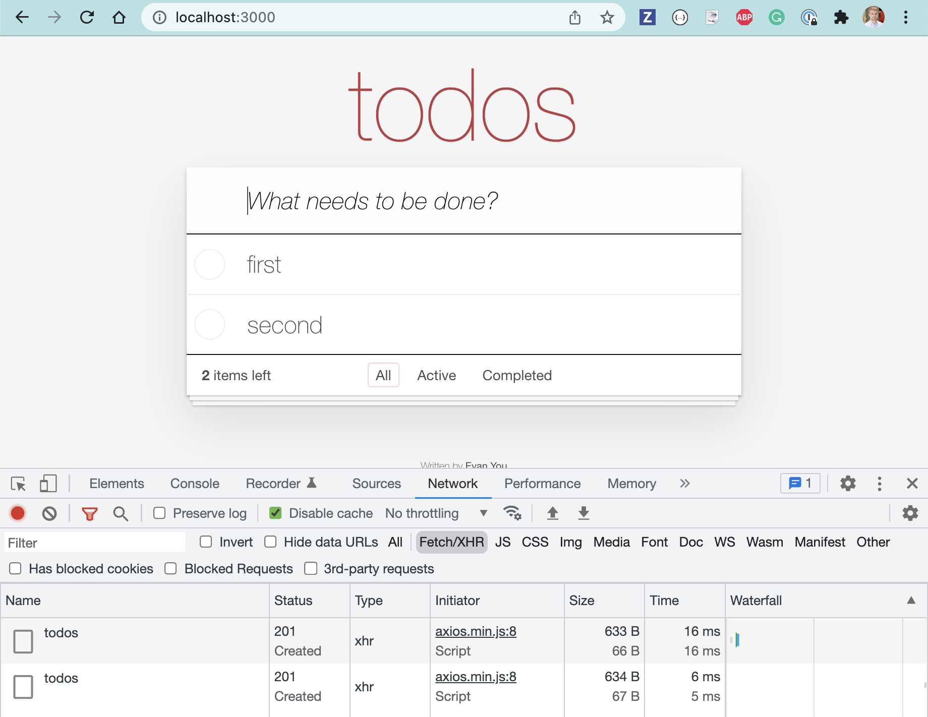 Todo application