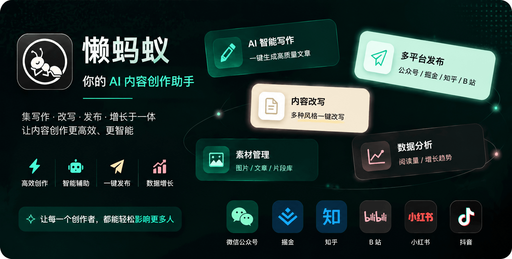 懒蚂蚁 banner