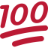 the 100 emoji
