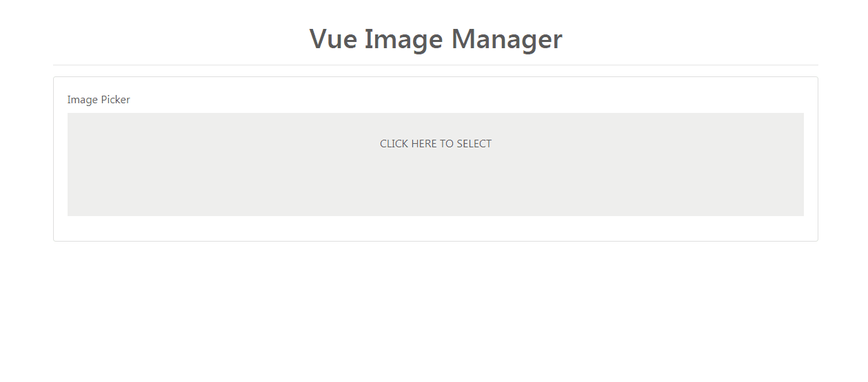 Vue Image Manager Demo