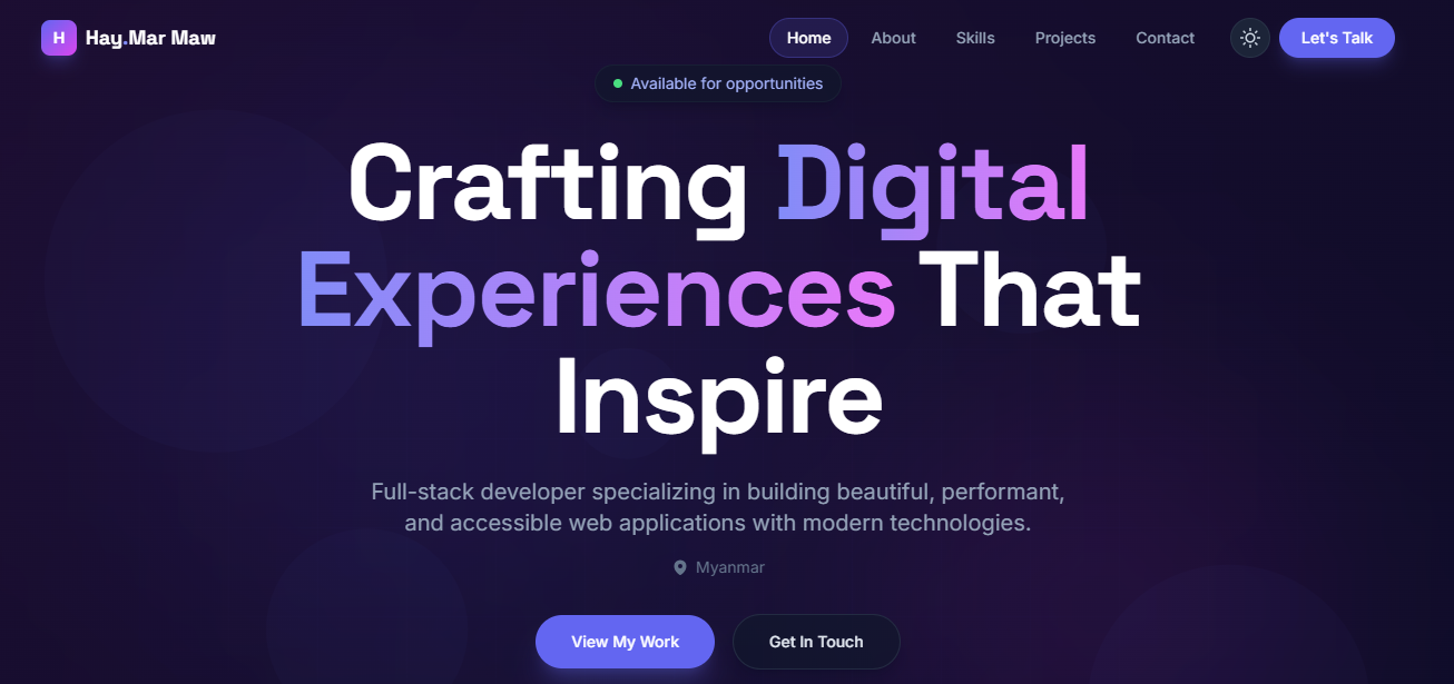 Portfolio screenshot