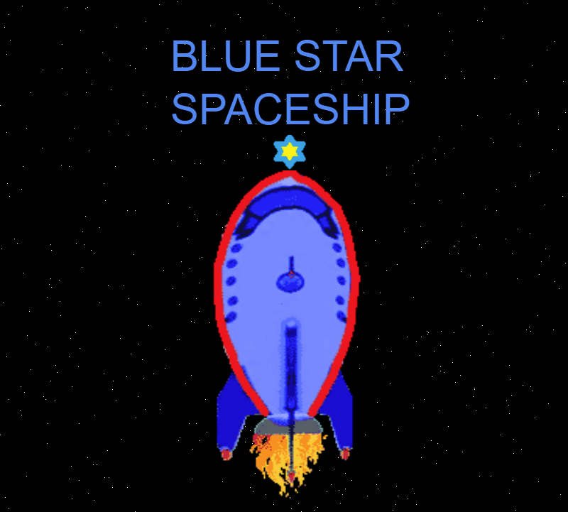 blue-star-spaceship