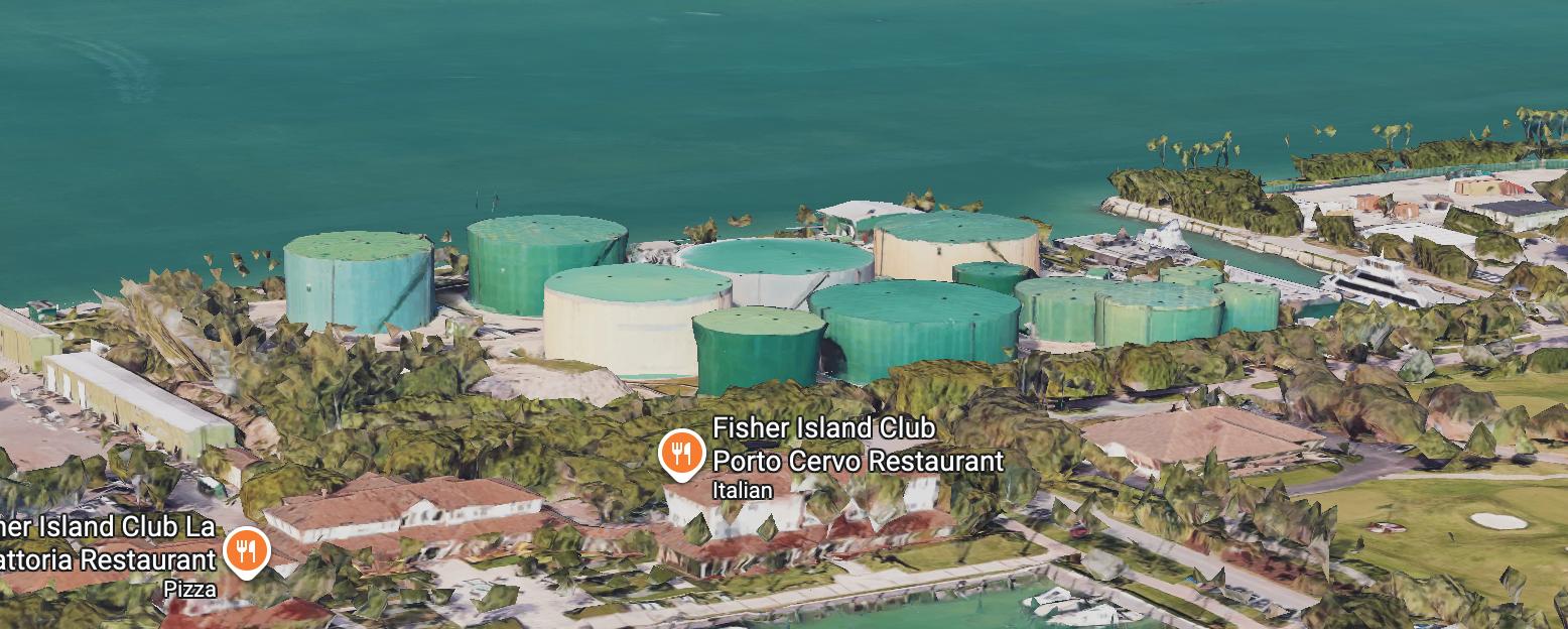 Lugar real que inspirou Área industrial em Dalton Island