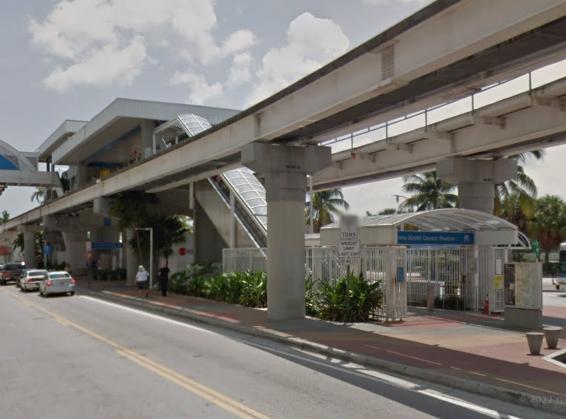 Real place that inspired Vice City Arts Center Metro Station
