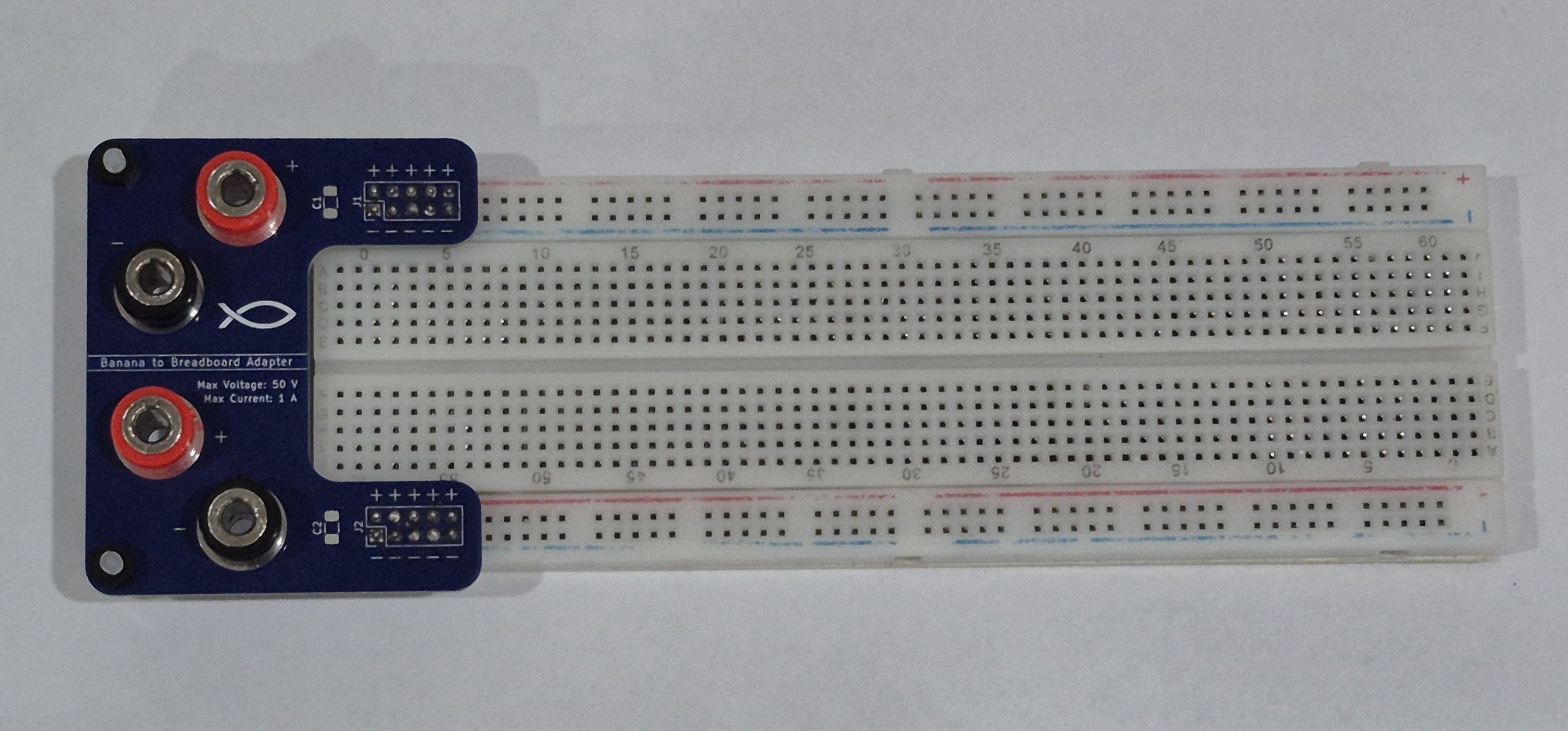 PCB ensamblada - montada en la Protoboard