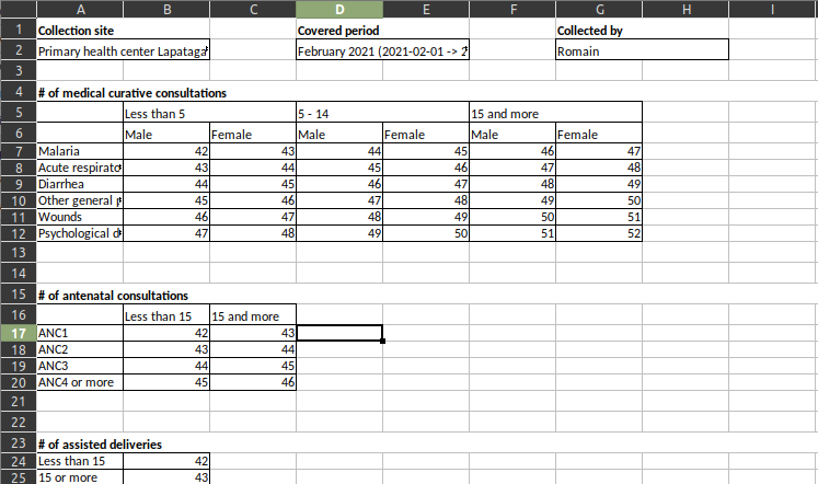 Excel screenshot