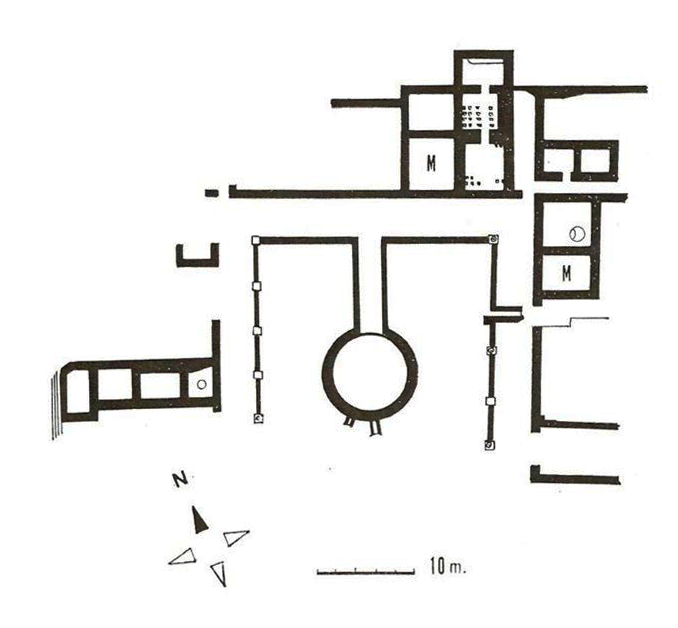 Plan of Villa de Benicató at Nules, Castellón Province, Spain