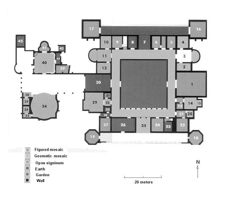 Plan of La Olmeda at Pedrosa de La Vega, Palencia Province, Spain