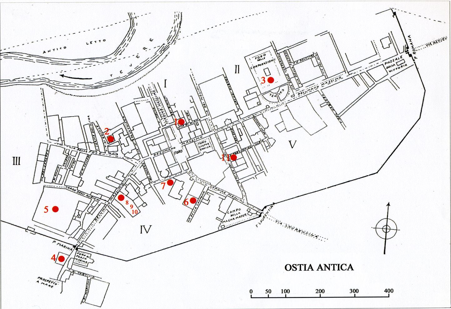 General Plan of Ostia Antica