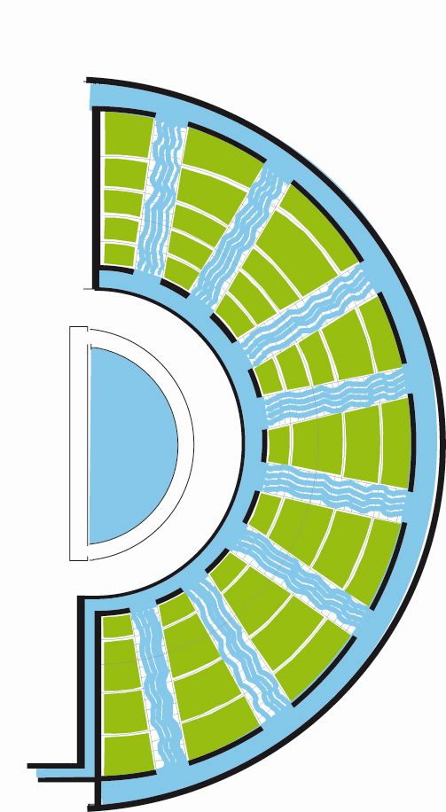 Plan of the Great Nymphaeum in the Stadium-garden at Hadrian's Villa