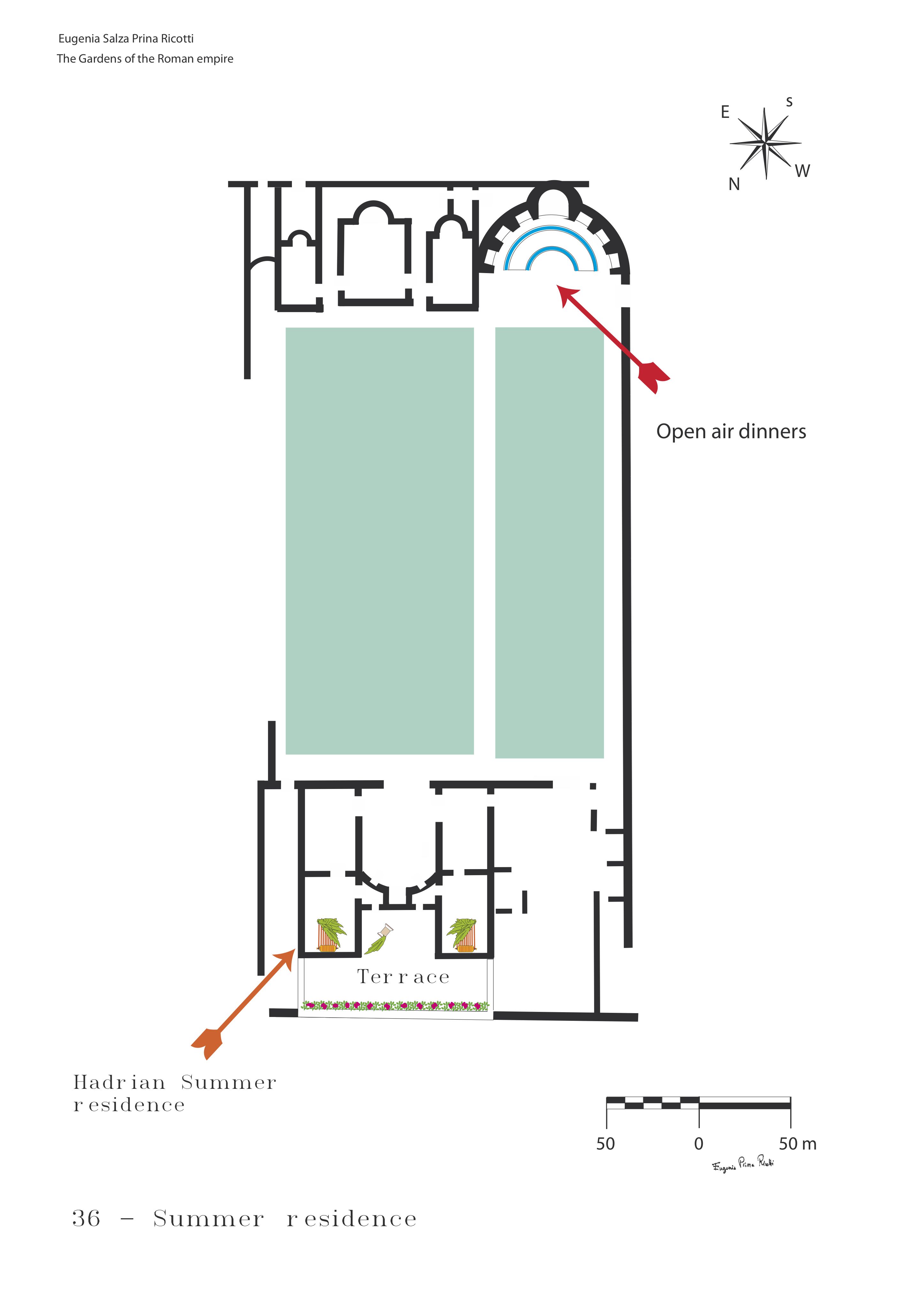 Plan of the Summer Residence at Hadrian's Villa
