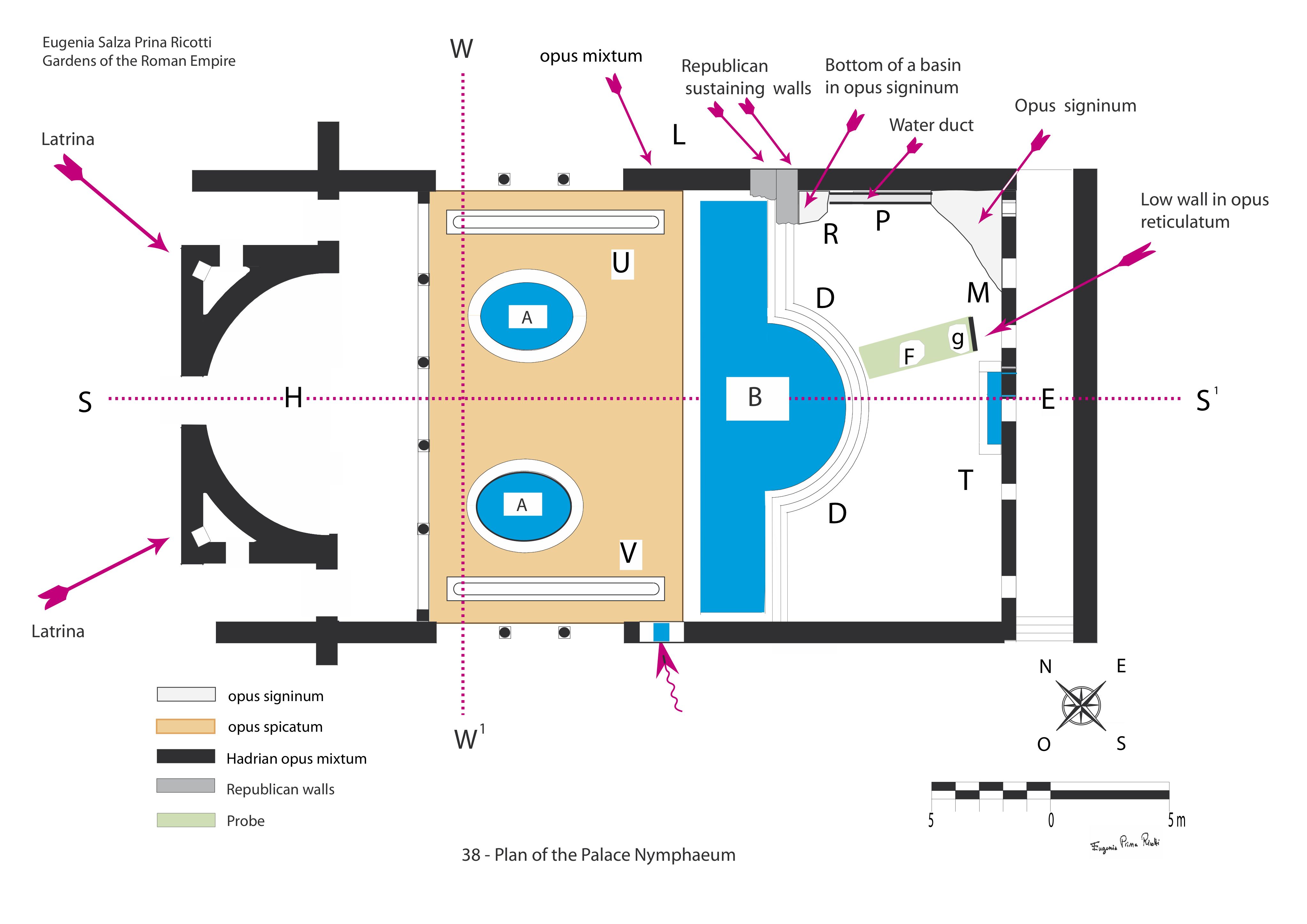 Plan of the Palace Nymphaeum at Hadrian's Villa