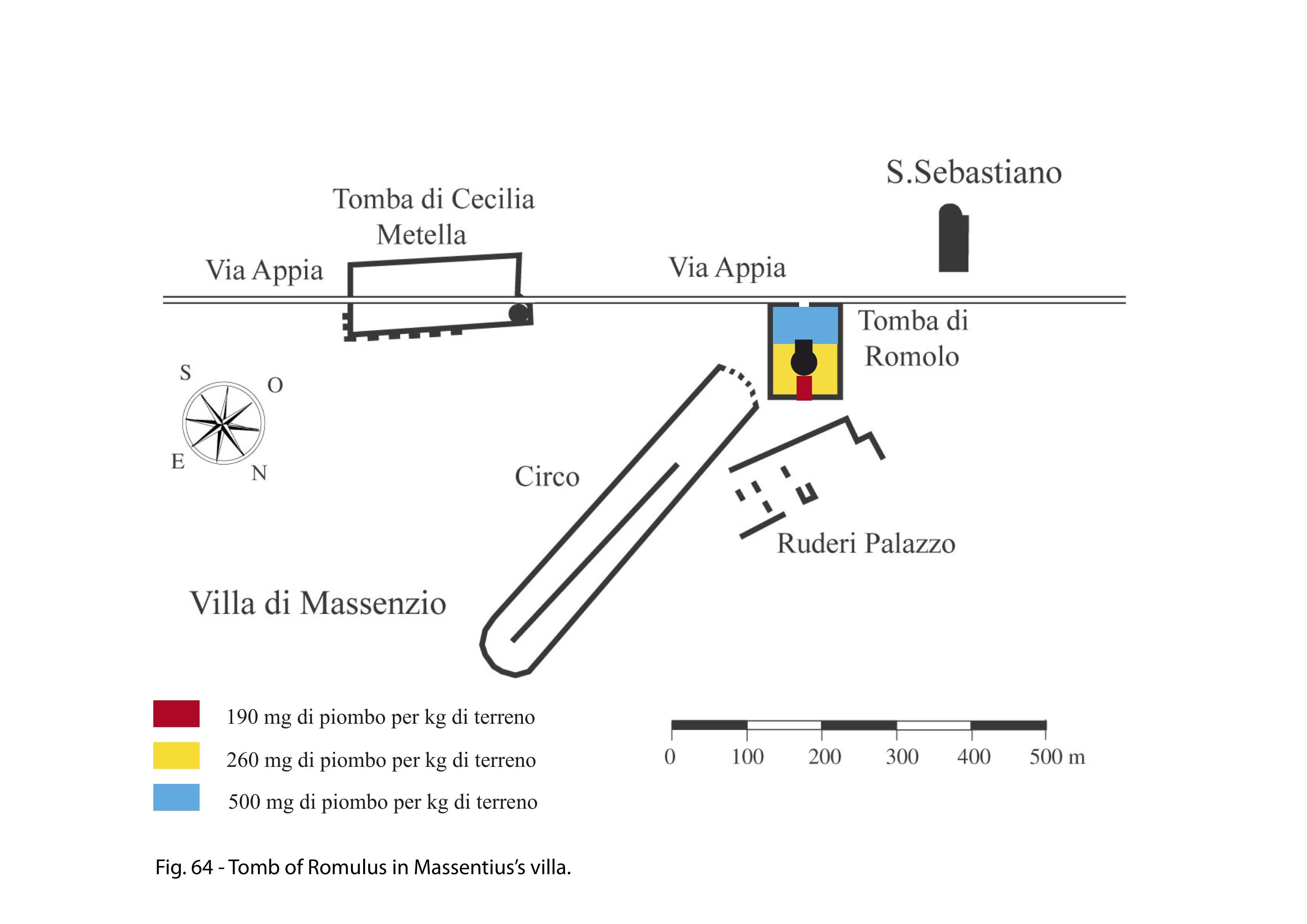 Plan of the Tomb of Romulus in Massentius' villa at Hadrian's Villa