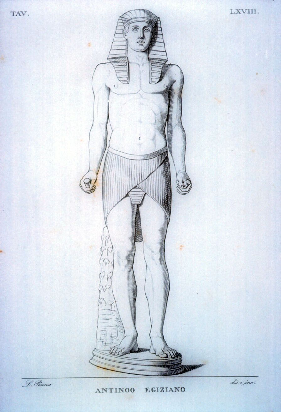 representation of Antinous as an Egyptian god