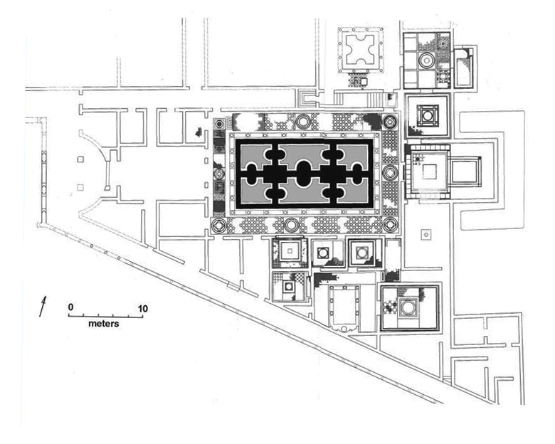 Plan of the fountains at Conimbriga, Lusitania Province