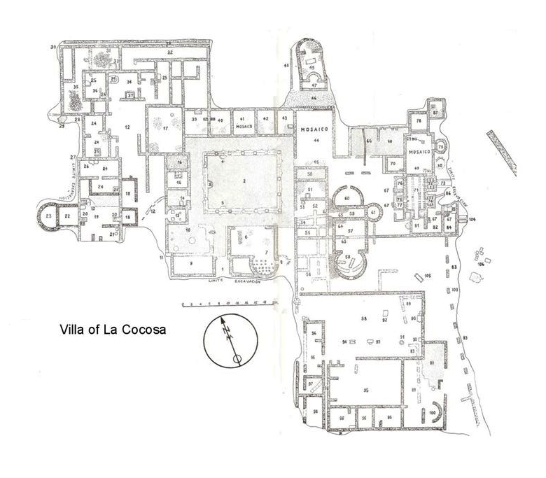 plan of Villa de La Cocosa at La Cocosa Province, Spain.