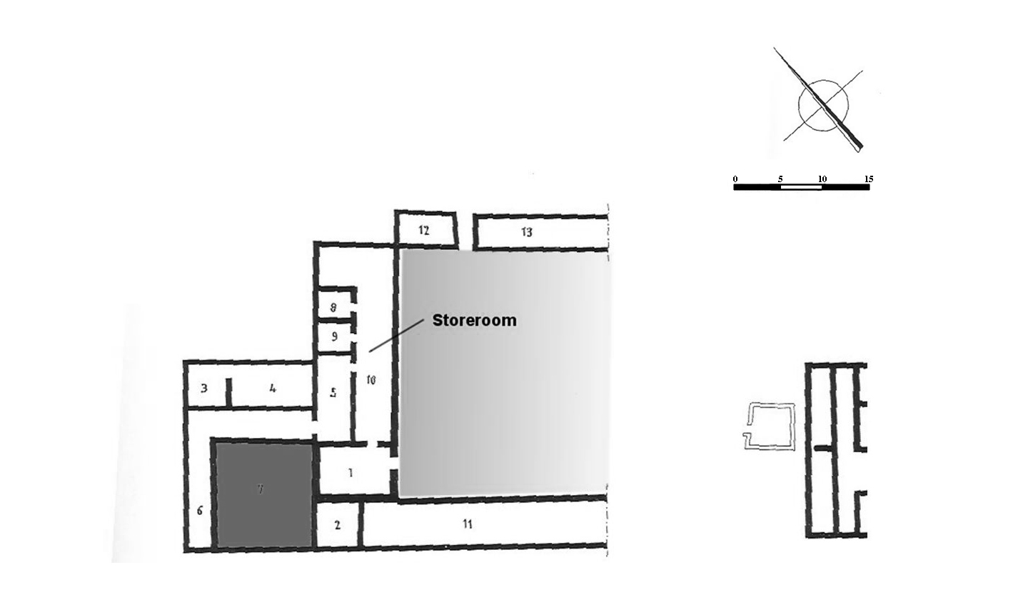 Plan of the Villa Sao Cucufate at Vila de Frades, Spain.