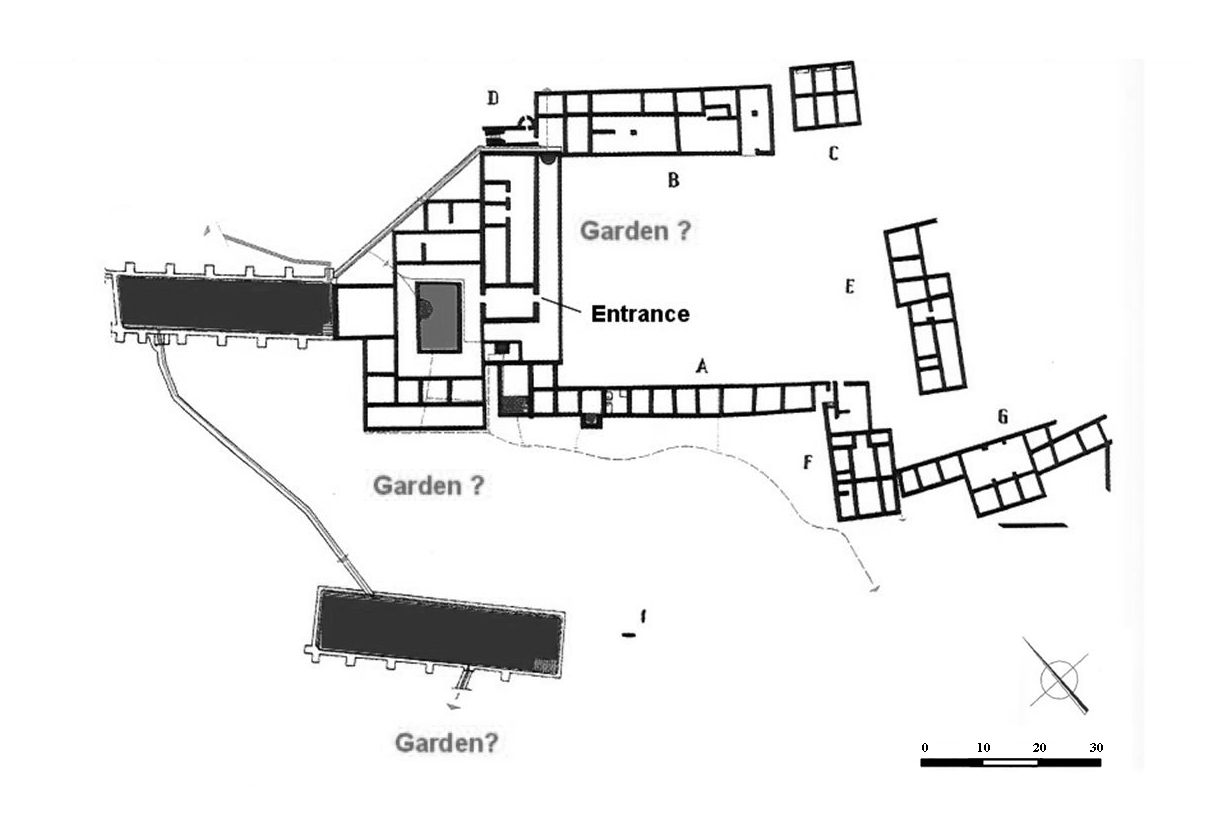 Plan of the Villa Sao Cucufate at Vila de Frades, Spain.