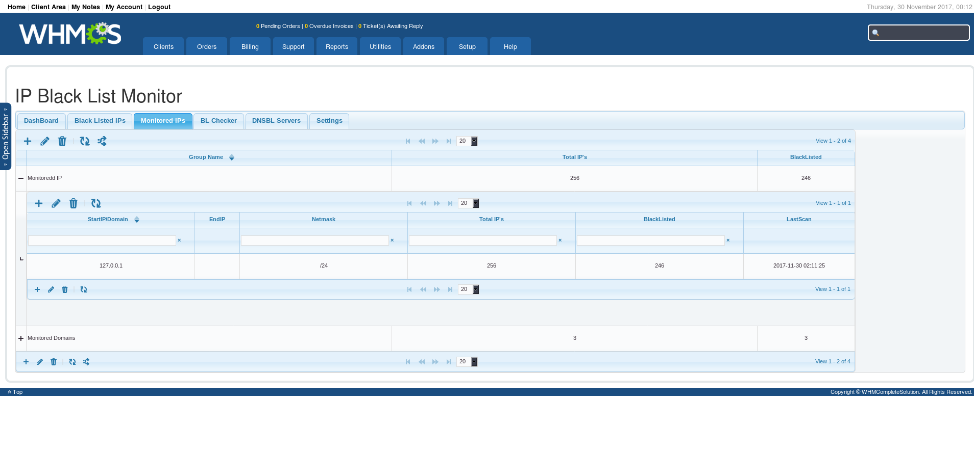 Check domain records