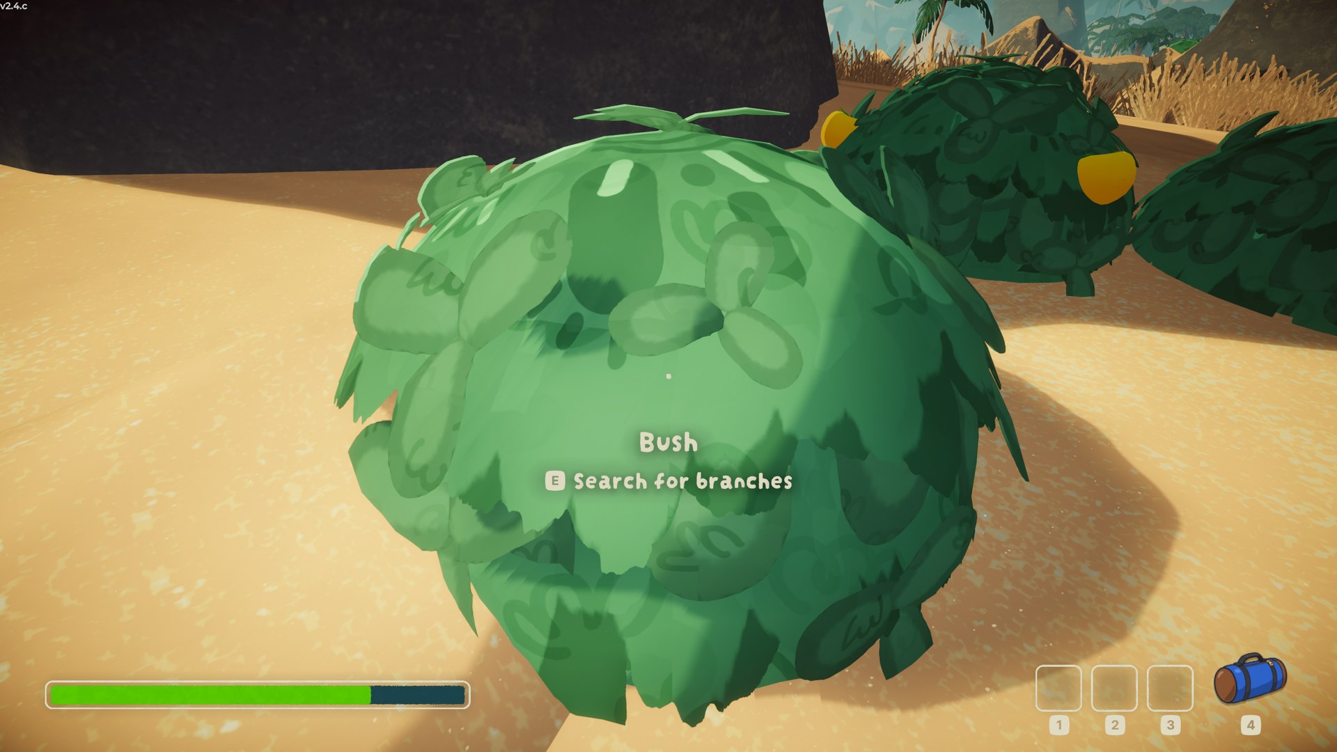Searching a bush for branches