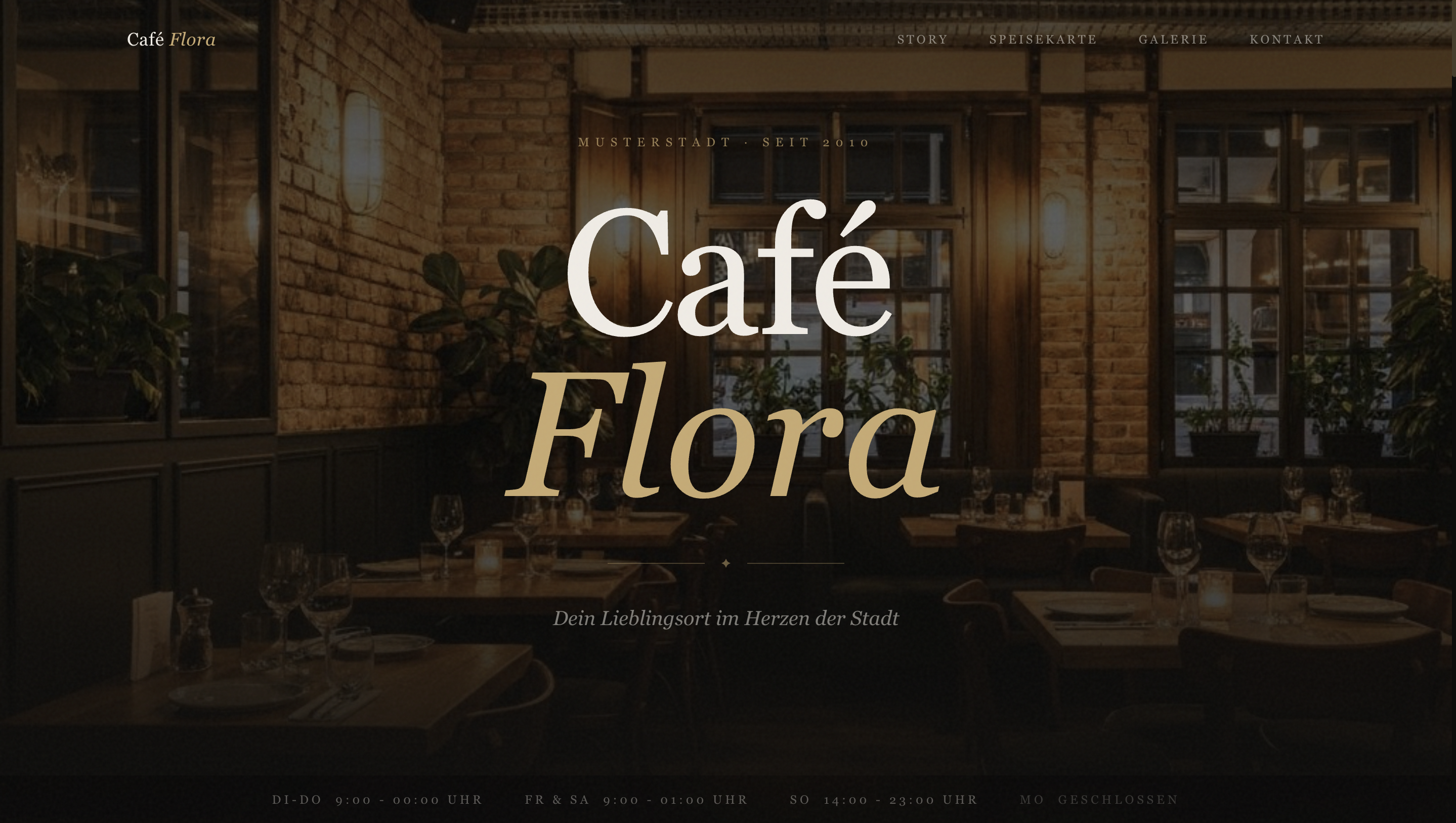 Cafe Flora Website