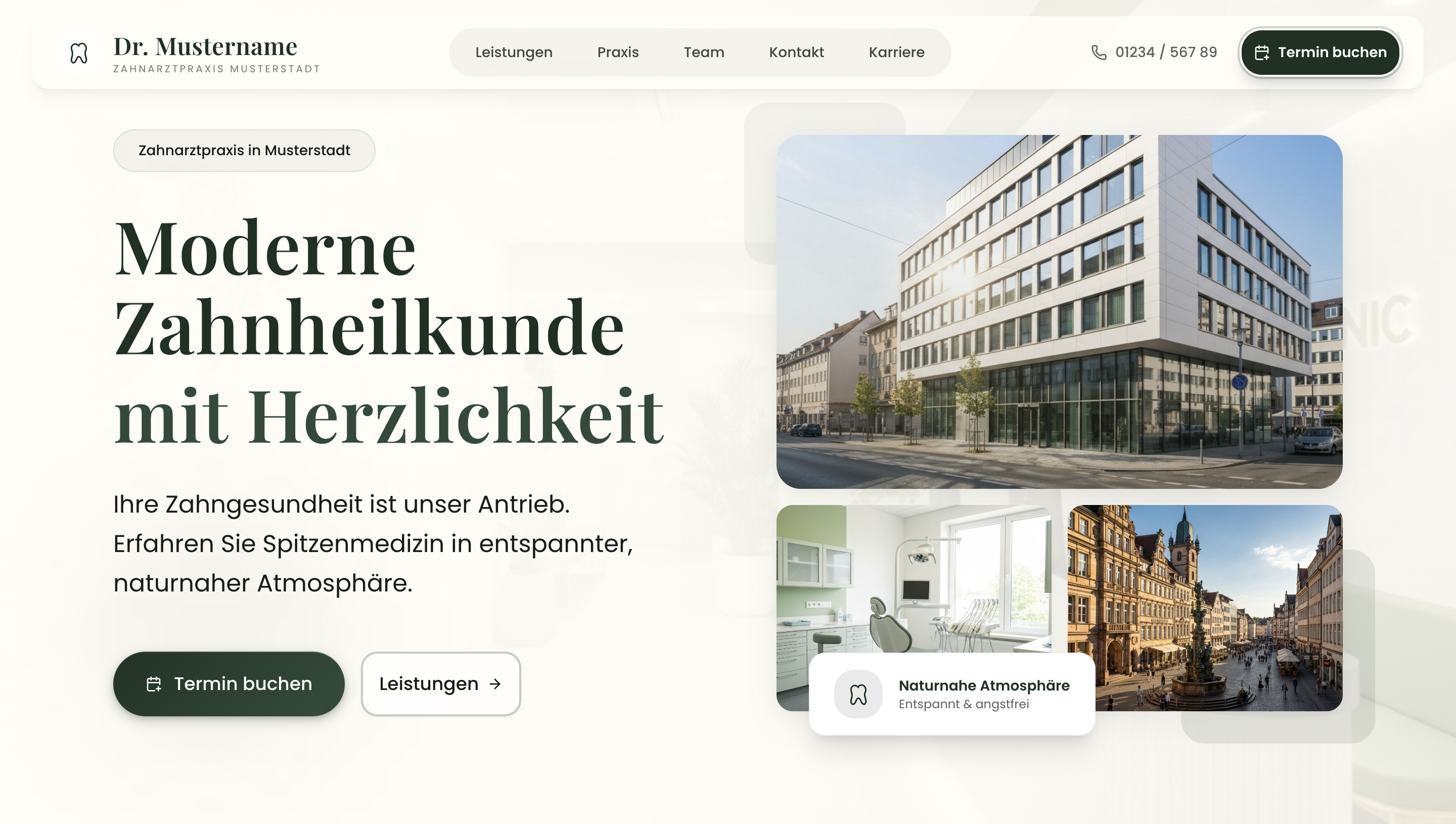 Zahnarztpraxis Website