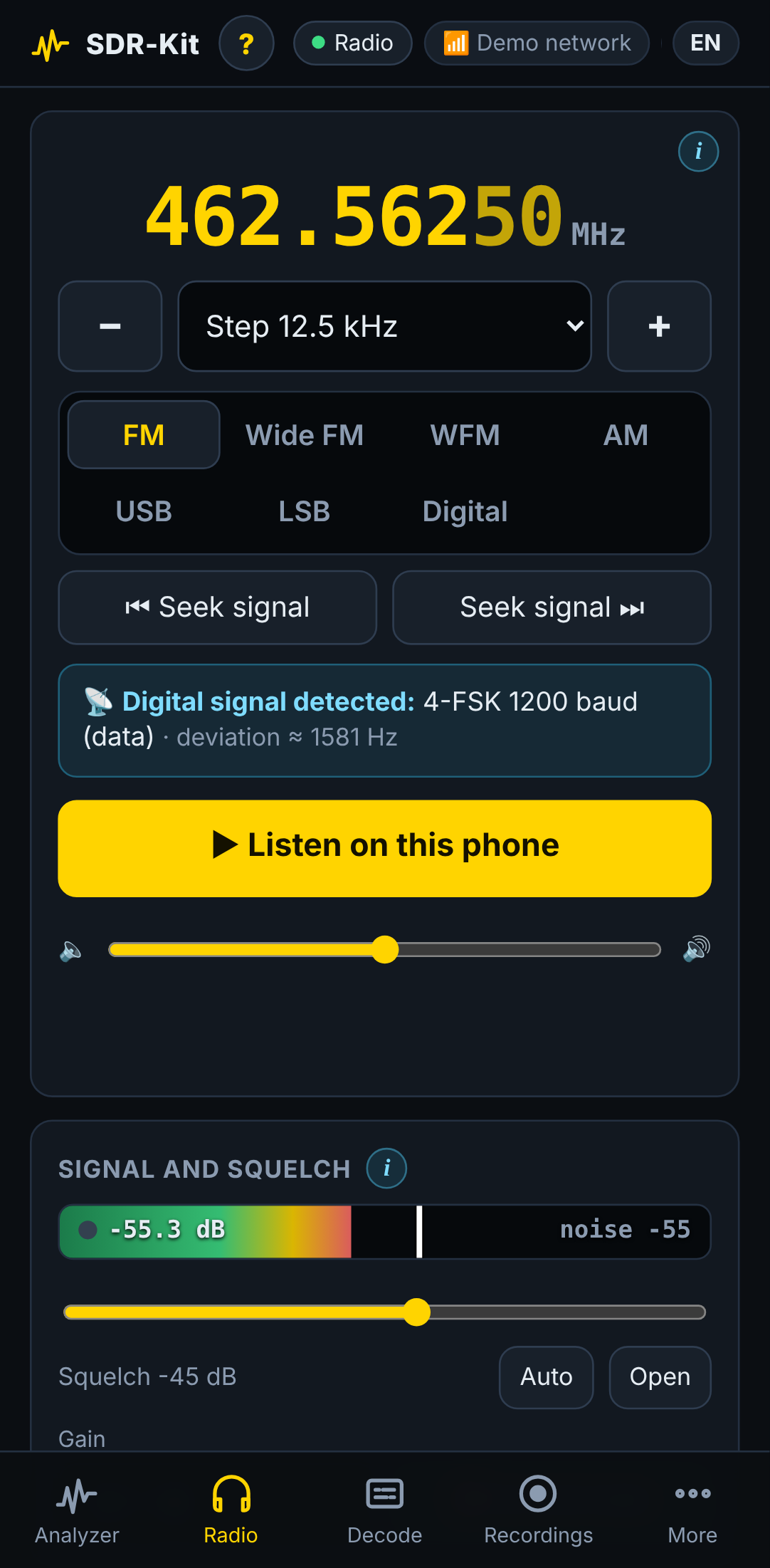 Multimode radio