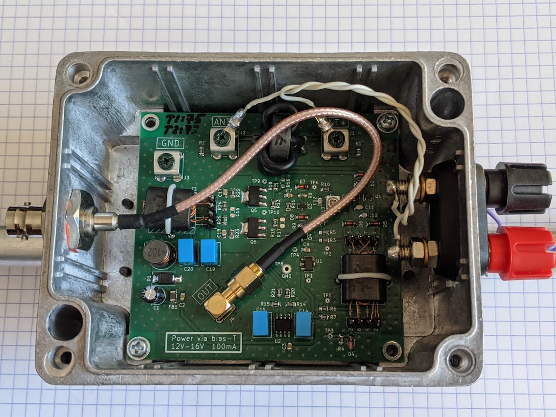 photo of the PCB mounted in an enclosure