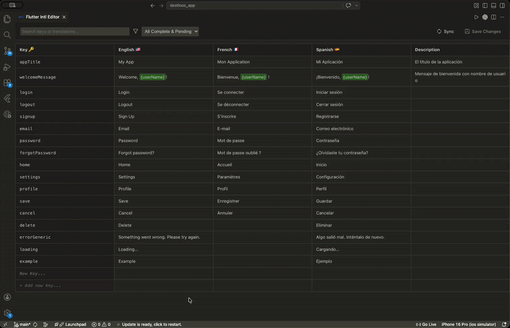 Flutter Intl Editor Demo