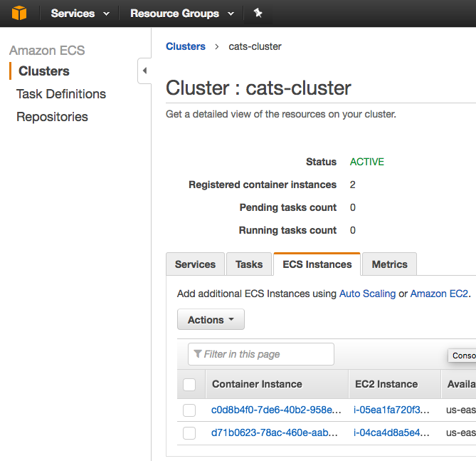 Machines enrolled in cluster