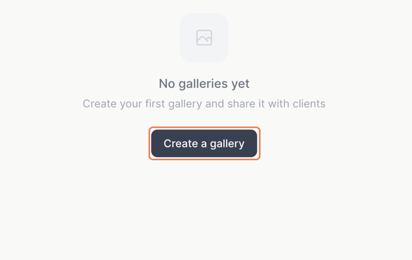 Step 1 — Click on Create a gallery