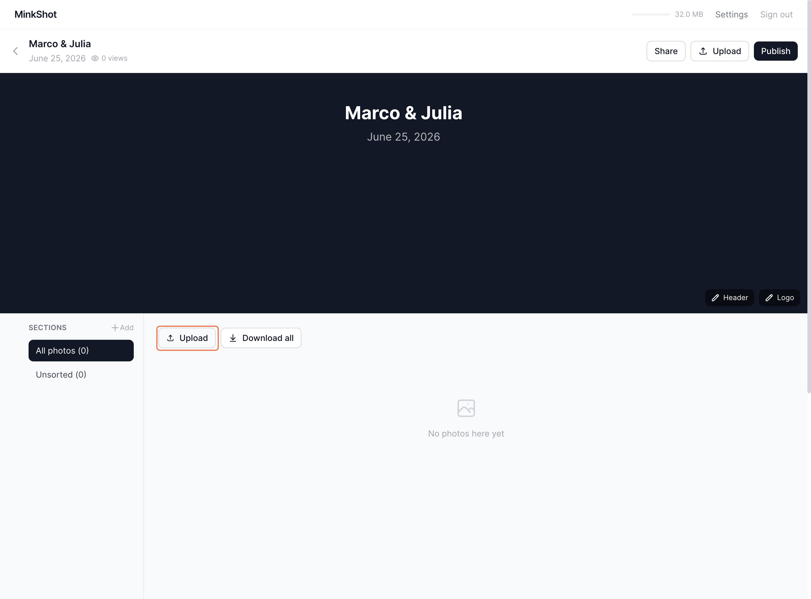 Step 5 — Click on Upload