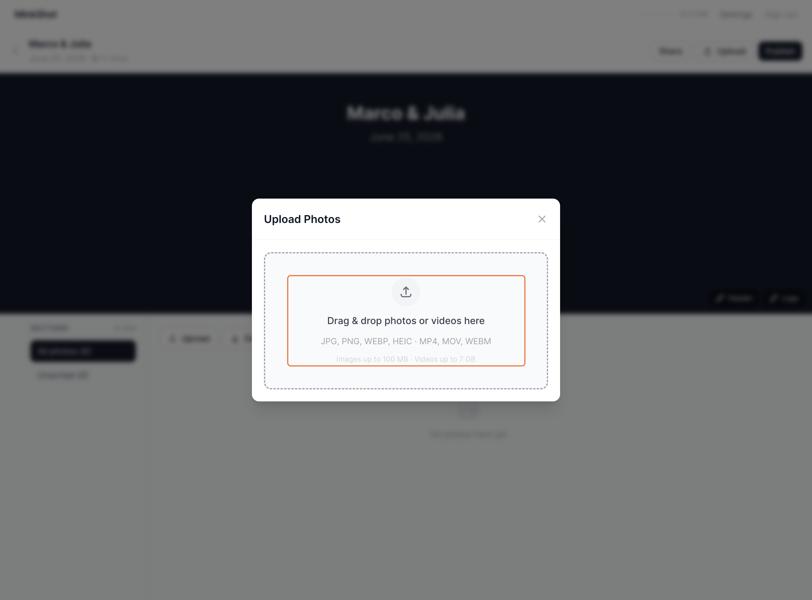 Step 6 — Drag and drop area