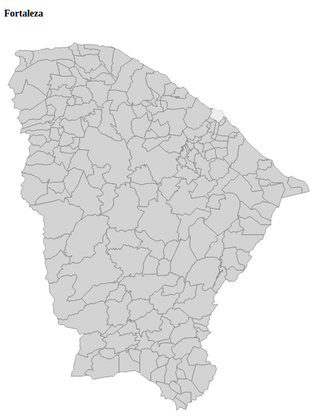 Mapa do Ceará