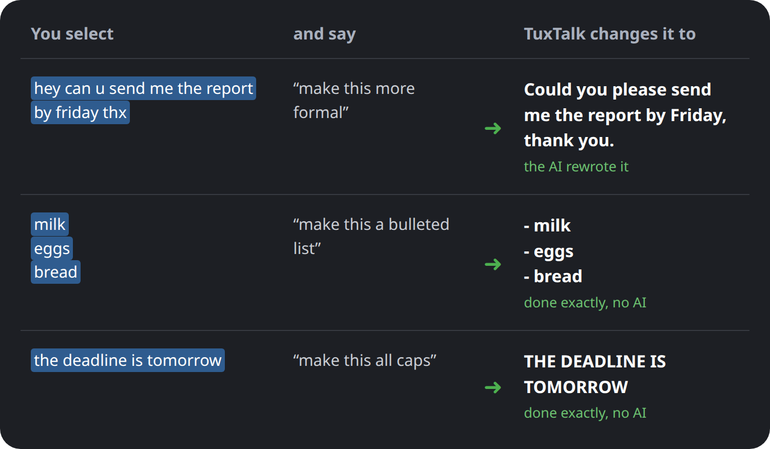 Voice editing