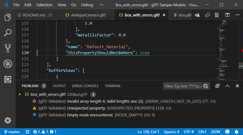 Sample validation problems