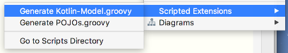 Scripted Extensions Generate Kotlin Model