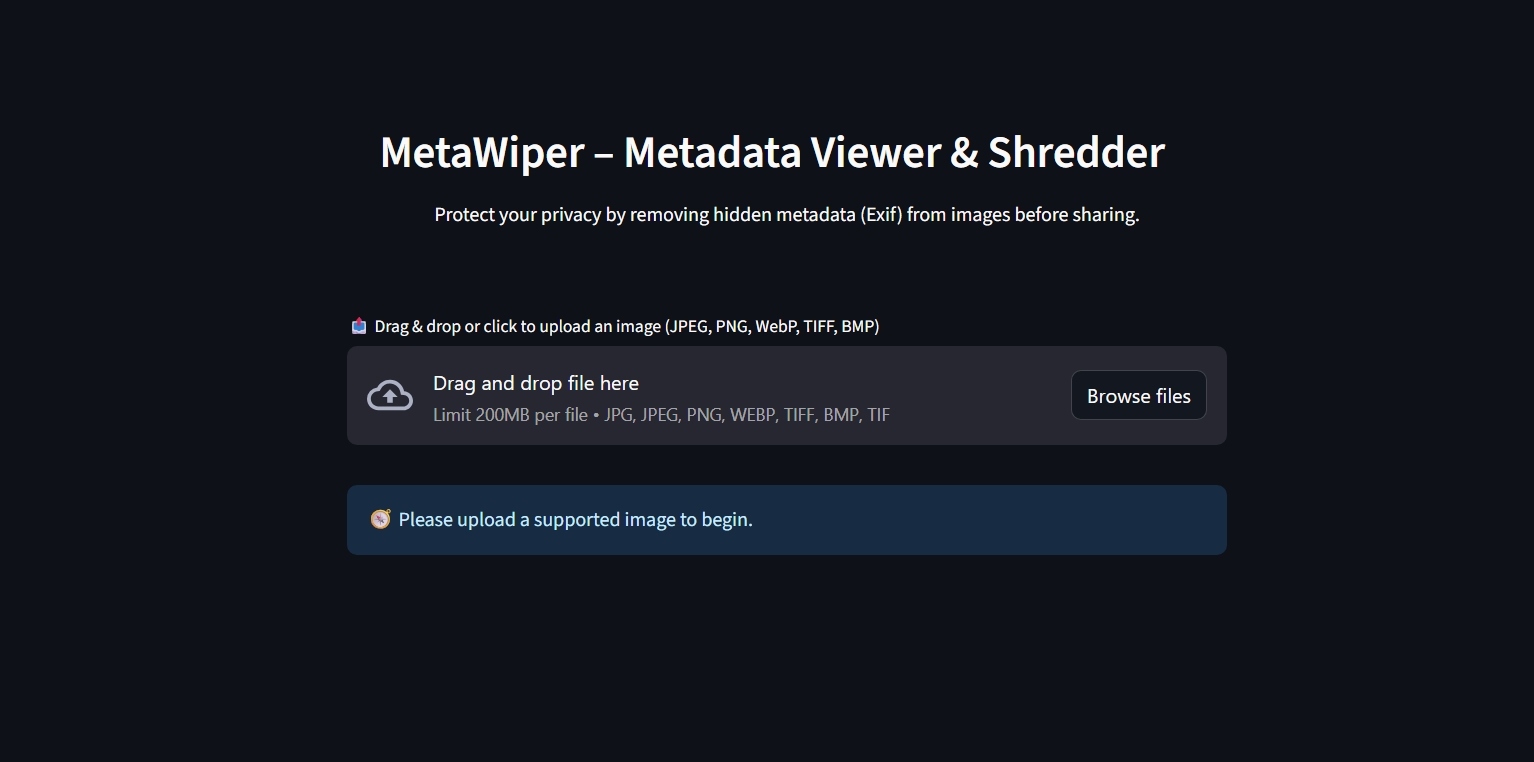 MetaWiper Screenshot