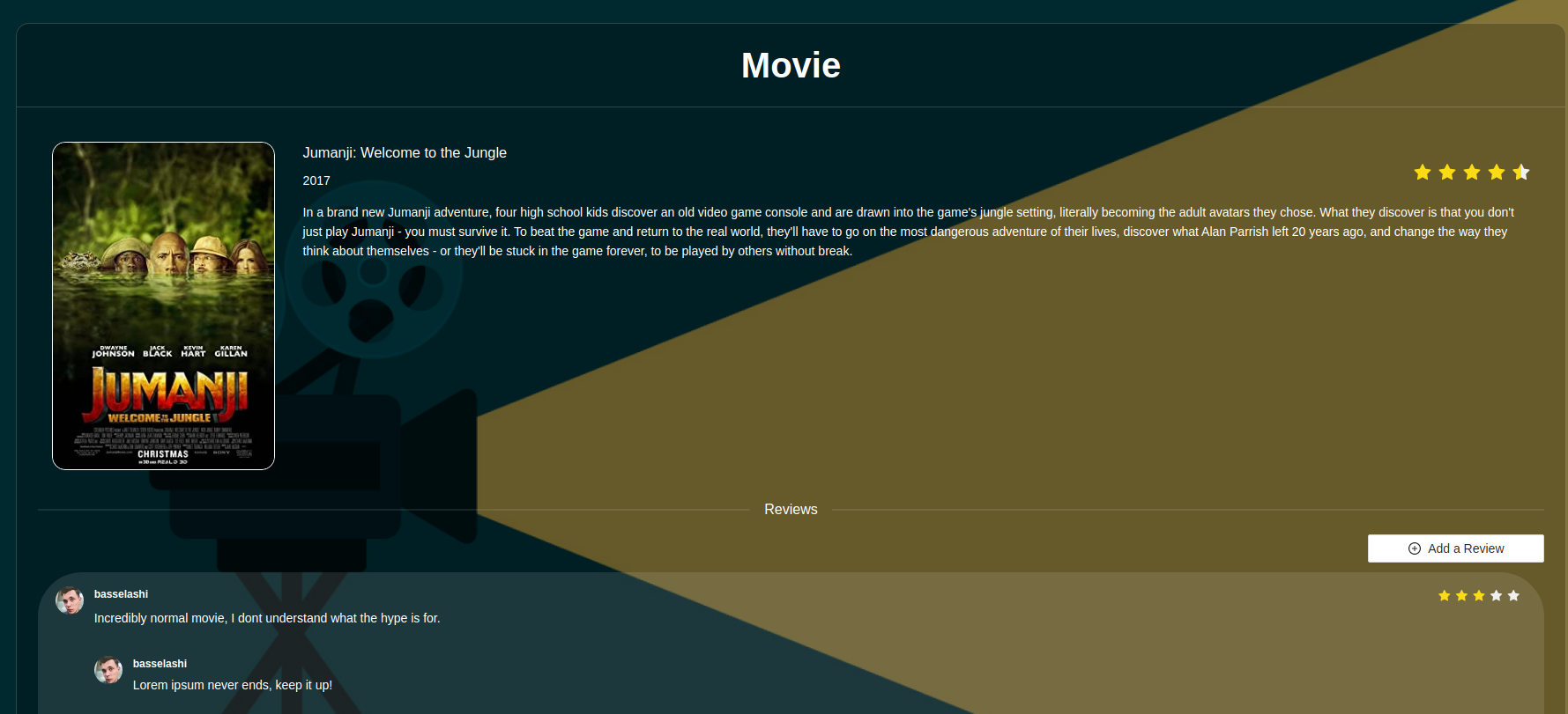 Movie Page