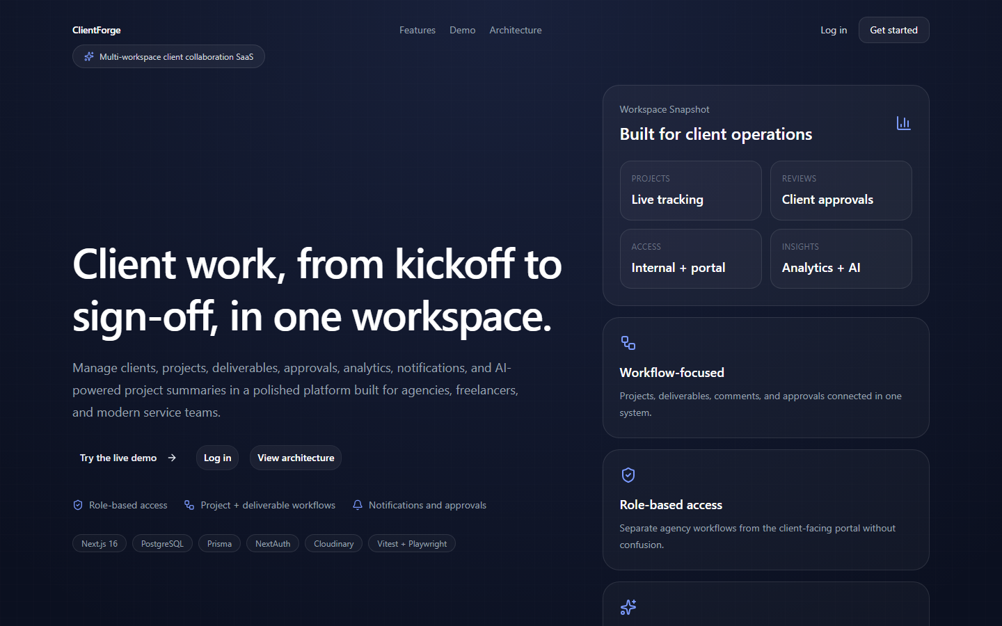 ClientForge preview
